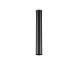Plafonnier tube cylindre LOOK  finition Noir mat 