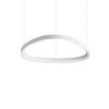 Suspension GEMINI avec profilé aluminium plat Led finition Blanc mat 