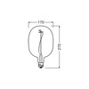 Ampoule LED Vintage&#8239;1906 Ballon Blue – 4,5&#8239;W E27 – 1600&#8239;K 