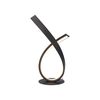 Lampe à poser LINDA avec variateur ruban Led spiralé finition Rouille