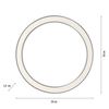 Anneau rond LED finition Anthracite avec télécommande