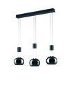 Suspension Trio Madison 342010332 - LED 3 x 8 W dimmable - noir mat