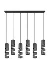 STREAM Suspension 6xGU10 metal noir mat ref. 364000632