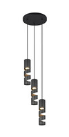 STREAM – Suspension 3xGU10 métal noir mat réf. 364030332