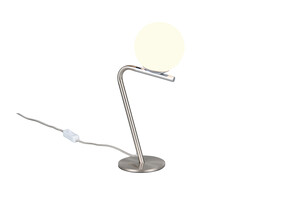 Lampe de Table FLAMING - Nickel Mat / Verre