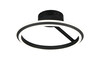 Plafonnier LED TRIO AMADOR 635510132- Forme ronde, noir Mat, 34 W, CCT et hauteur réglable
