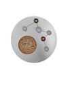Plafonnier LED TRIO ZODIAC 644810107 - 50 cm, Nickel Mat, CCT et SwitchDimmer