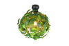 Plafonnier LEAVY Noir Mat Feuilles Vertes 1 Lumière E27 - R60461015