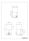 Applique de jardin HOOSIC anthracite IP44 avec détecteur
