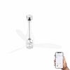ETERFAN M – Ventilateur de plafond transparent connecté avec LED 16W 3000°K