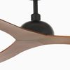 Ventilateur plafond noyer/noir GOTLAND – 6 vitesses, moteur DC silencieux, compatible Alexa, Google & SIRI