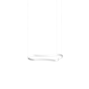 Ideal Lux Waves-1 SP blanc - Suspension LED forme ondulée 94 cm blanc mat