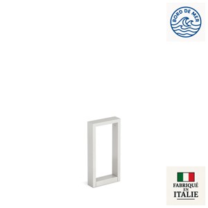 Borne rectangulaire profil aluminium IP66 ARKE 400 en gris clair RAL7044 