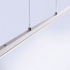 Lustre linéaire tige PURE-LITE finition Acier Tactile