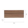 Applique rectangulaire Led PALMA en bois natuel finition Bois naturel
