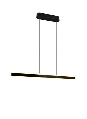 Suspension ARCOLA LED Noir Mat L115cm Double Diffusion - 331210132