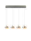 Suspension LED TRIO DIOS 331410407 – 4 anneaux lumineux, CCT & SwitchDimmer