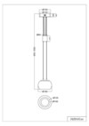 Suspension Trio Madison 342010108 - LED 8 W dimmable - doré mat