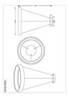 Suspension Trio Cardona 349616032 - LED 38 W dimmable - noir mat
