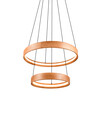 Suspension LYNWOOD Anneau LED Bois Naturel Ø60cm - 355039130