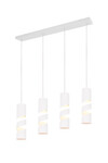 STREAM – Suspension 4xGU10 métal blanc mat réf. 364000431