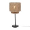 Lampe à poser SMILLA avec abat-jour finition Corde et noir
