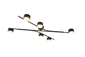 Plafonnier CODA 6 Lumières GX53 Noir-Or L113,5cm - 669000680
