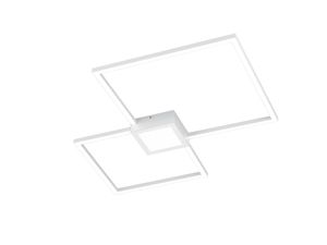Plafonnier 2 carrés blanc mat LED HYDRA de TrioLighting