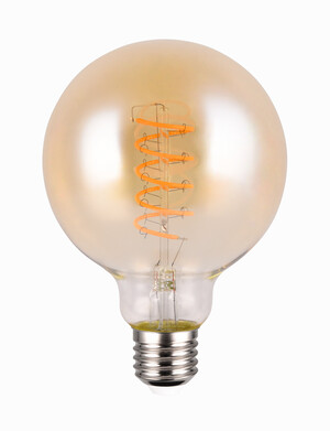 Ampoule LED Globe TRIO 988-4813 E27 verre ambré avec Switch Dimmer