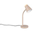 Lampe de bureau PONGO R55831143 – Beige mat, LED 4,5 W, tête flexible, métal & bois