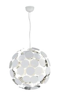 Lustre blanc et chrome DISCALGO de TrioLighting