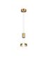 Lustre monte et baisse doré mat 1 tête FRANKLIN de TrioLighting