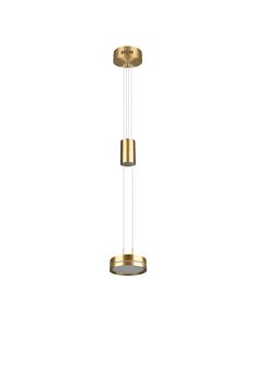 Lustre monte et baisse doré mat 1 tête FRANKLIN de TrioLighting