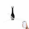 ETERFAN M – Ventilateur de plafond noir brillant connecté avec LED 16W 3000°K