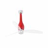 ETERFAN M – Ventilateur de plafond rouge brillant avec LED 16W 3000°K