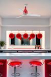 MINI ETERFAN – Ventilateur de Plafond rouge brillant au Design Contemporain