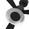 AMELIA CONE LED ventilateur plafond noir connecté WIZ et télécommande, 6 vitesses, pour pièces 17–28 m²