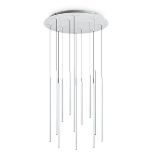 Ideal Lux FILO SP12 – Suspension 12 tubes LED Ø60 cm blanc 2700K