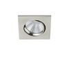 Spot carré inclinable encastré ZAGROS nickel mat IP23