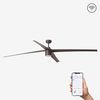 Ventilateur de plafond ATTOS XL marron avec Led Smart Fan