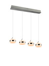 Suspension LED TRIO DIOS 331410407 – 4 anneaux lumineux, CCT & SwitchDimmer