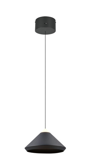 Suspension LAGUNA Grand Cône LED Noir Mat Ø30cm - 336219132