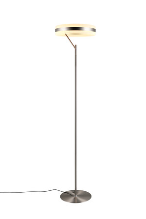 Lampadaire LED TRIO DIOS 431410107 – 21 W, variateur tactile, anneau lumineux