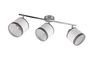 Spot DAVOS chrome et blanc avec 3 abat-jour de TrioLighting