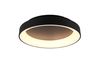 Plafonnier LED rond noir mat GIRONA à télécommande