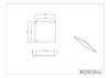 Plafonnier Led carré blanc et bois CAMILLUS TrioLighting