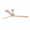 Ventilateur de plafond LANTAU XL nickel et pin avec télécommande