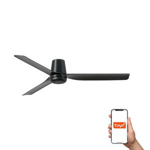 Ventilateur de plafond PUNT TUB noir – Silencieux, connecté et performant