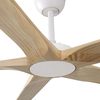 Ventilateur de plafond BigWood 20 XL blanc et bois avec télécommande