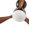Ventilateur de plafond design POROS, pales bois, lumière chaude, app Tuya &télécommande